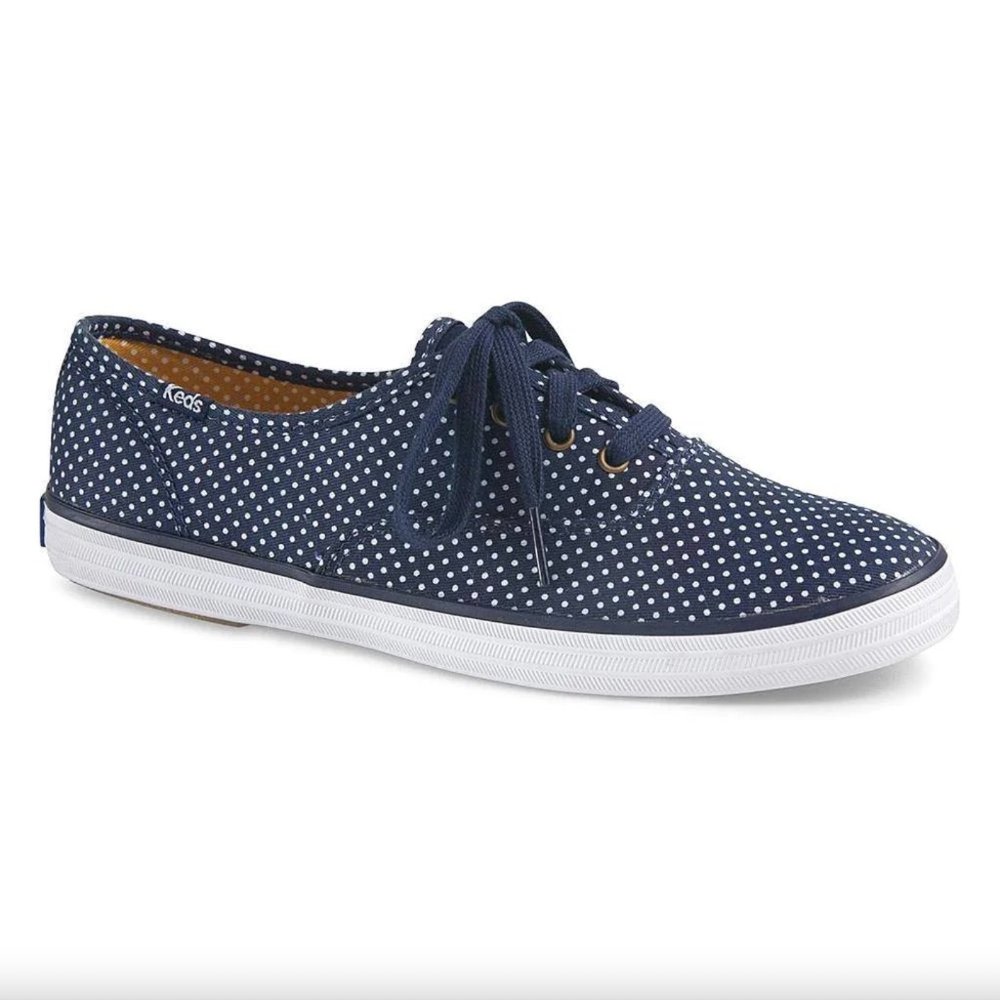 Keds Champion Oxford Polka Dot Lace Up Sneakers Size 9